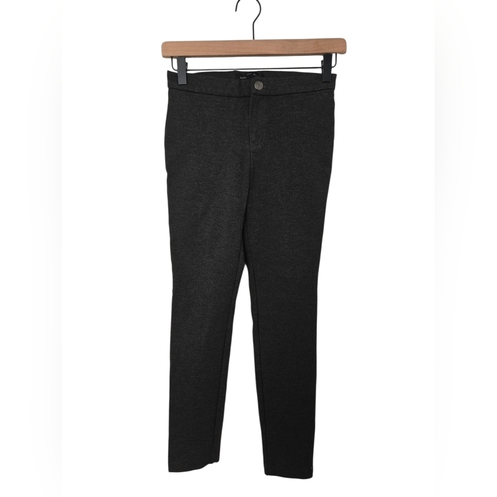 Charcoal Gray Slim Fit Pants Size 00P